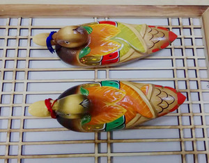 韩国情侣鸳鸯摆件朝鲜族民俗工艺品一对鸭子结婚新婚礼品礼物摆饰