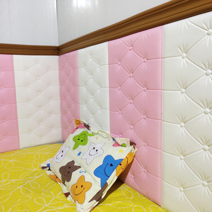 床头贴纸装饰自粘泡沫墙纸仿软包儿童防撞3d立体墙贴榻榻米墙围垫