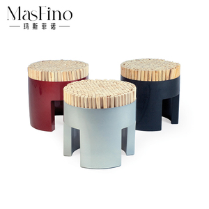 玛斯菲诺现代简约设计师家用圆凳现代创意换鞋凳餐凳茶凳穿鞋凳子