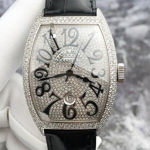 正品法兰克穆勒男表8880日期显示后镶满天星钻自动机械手表