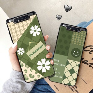 适用于三星a80手机壳日韩小清新a8s高档皮纹套防摔三星a90 5g网红