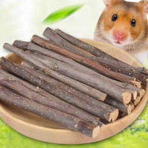 仓鼠磨牙棒兔子龙猫荷兰猪金丝熊磨牙石苹果树枝零食用品齐全一套