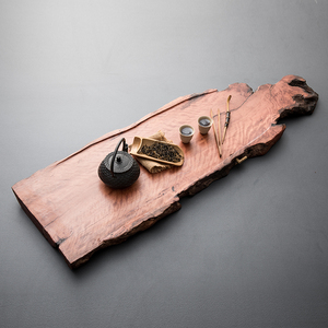 实木整块小茶盘家用排水式托盘干泡台树脂创意禅意设计师茶具茶海