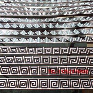 中式回形纹线条8-10公分万字纹装饰铜条金属包边条拉丝古铜色腰线