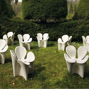 玻璃钢花瓣休闲座椅商场公共休息坐凳办公样板间创意户外公园椅子