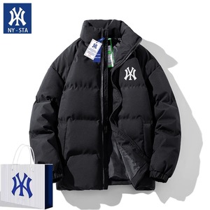 MLB&NY羽绒棉服男士2023新款冬季加厚保暖男款棉袄棉服男女外套