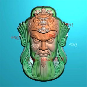 玉雕精雕图关公