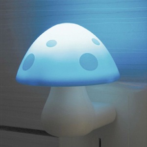 节能led光控蘑菇小夜灯夜光灯光控感应卧室床头喂奶起夜暖光