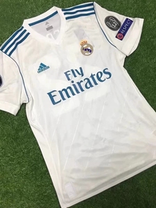 正版1718皇马球衣欧冠决赛版主场7号c罗纳尔多球迷版足球服az8059