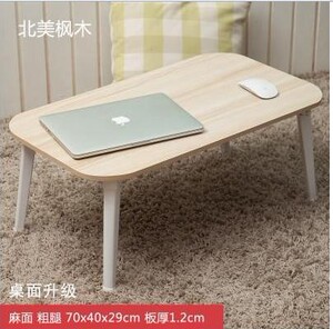 学生书桌简易床上桌学生小木桌学生桌折叠餐桌写字轻便小桌子加长