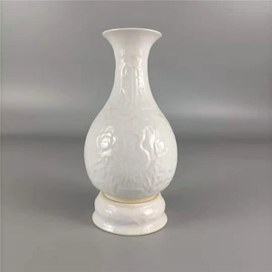 宋代龙凤纹甜白釉转心瓶高仿古内府官窑瓷器古玩古董家居摆件