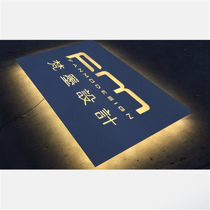 个性广告字牌铁板招牌led背发光镂空铁艺门牌发光灯箱创意定制