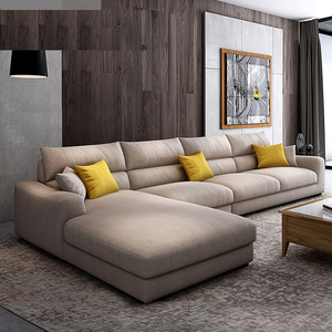 布兰卡北欧沙发两三人位组合客厅整装现代简约小户型乳胶布艺沙发