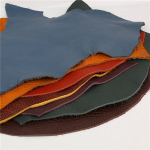 3毫米厚头层碎牛皮皮料手工皮具diy弹弓槽用皮革面料称斤皮边角料