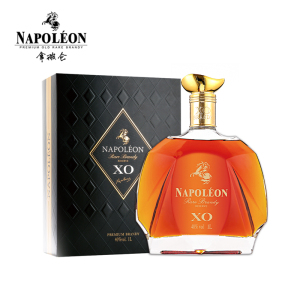 法国napoleon拿破仑xo白兰地1000ml洋酒礼盒装精品原瓶进口正品