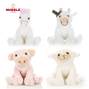 nuzzle可爱软萌小奶牛绵羊小马猪猪毛绒玩具公仔玩偶手机支架礼物