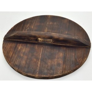 木锅盖农村老式火灶杉木圆形家用环保碳化炒锅铁锅水缸手工木头盖