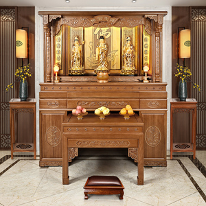 金花梨实木佛柜佛龛立柜家用佛台供桌香案新中式中堂神台柜财神柜