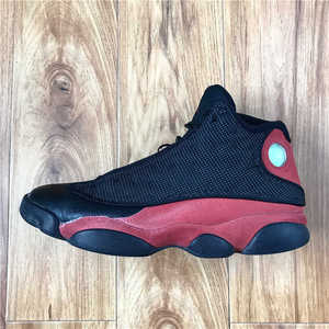 jordan耐克乔丹aj13黑红季后赛43码男子实战篮球鞋复古二手414571