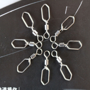 方形别针美式转环连接器别针八字环渔具配件钓鱼用品船钓diy钓组
