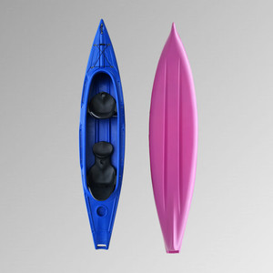 QSSIT40000-A款2+1家庭休闲肥仔艇座舱式双人三人滚塑硬艇塑料船