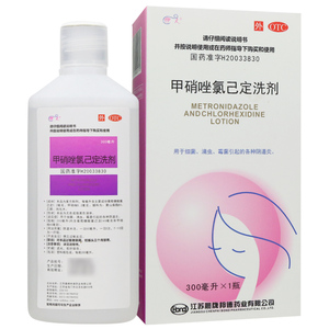 伊人 甲硝唑氯己定洗剂 300ml*1瓶/盒 hx