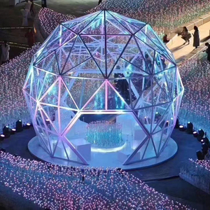 炫彩镭射亚克力灯光造型 商场酒店dp点美陈装饰摆件 led彩灯雕塑