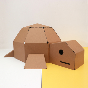 立体乌龟动物纸箱diy城堡小房子儿童玩具屋室内男孩女孩游戏屋模