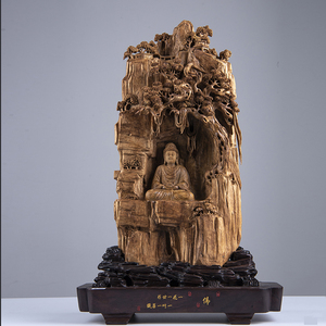 胜曼宝正宗文莱沉香佛祖木雕摆件纯手工精雕结油老料香味清香摆设