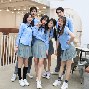 日本校园班服英伦学院风初高中学生韩国小时代jk水手服毕业照套装