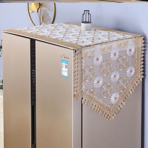 单双开门冰箱罩子防尘罩盖布高端欧式蕾丝冰柜罩盖巾轻奢高档家用