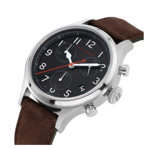 加拿大直邮 ted baker 黑色表盘男士手表 棕色麂皮表带 石英机芯