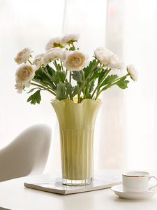 现代简约创意白菜花瓶水养玫瑰百合郁金香插花客厅桌面摆件装饰品
