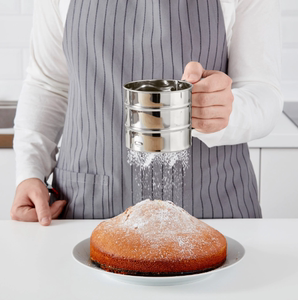 艾迪利斯 面粉筛不锈钢杯式糖粉筛面食烘焙工具轻巧宜家国内代购