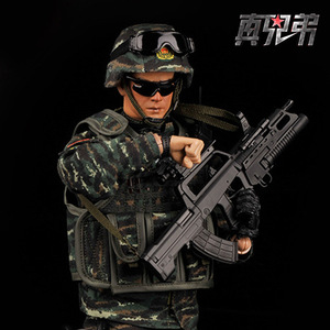 1:6和平使命中国武警兵人模型关节可动素体套装仿真人偶手办收藏