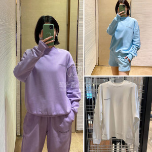 葱头香港代购 pangaia ss22春夏 厚款休闲宽松圆领套头卫衣