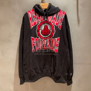 葱头香港代购 readymade ss22春夏 男 logo印花连帽插兜休闲卫衣