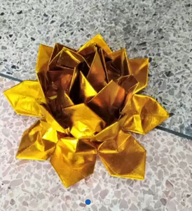 锡箔纸祭金箔纸《金色小莲花成品》金纸莲花纸元宝纸烧纸莲花