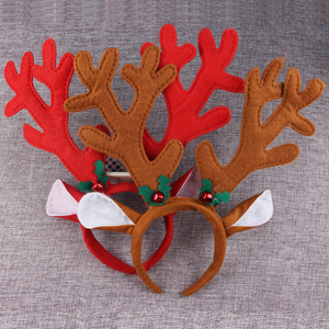 儿童鹿角头箍成人发箍圣诞老人头饰头扣礼品圣诞节装饰品动物头饰