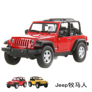 美致模型Jeep牧马人1:24合金车模型仿真吉普玩具车