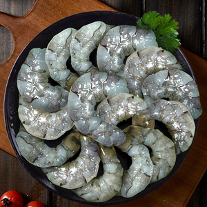 黑虎大虾仁无冰鲜冻青虾仁即食低脂去虾线冰冻鲜活速冻冷冻虾肉