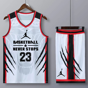 乔丹篮球服套装男定制美式球衣学生比赛训练队服飞人运动背心女潮