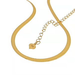 金至福珠宝 足金999黄金宽蛇骨链5g工艺 素金项链9999软骨链新款