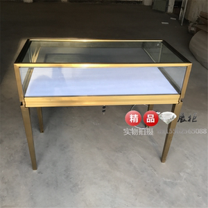 卡地亚珠宝黄金展柜玉佩古玩翡翠宝石首饰展示柜不锈钢玻璃柜台