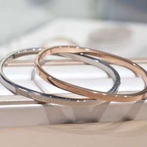 colwimkiohm小ck手镯情侣款手环男女细版玫瑰金经典简约学生礼物