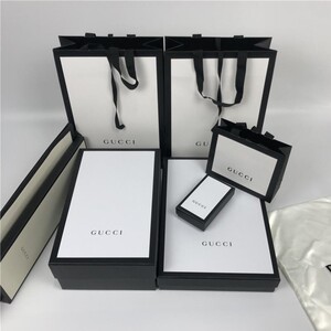 专柜古驰gucci鞋盒空盒子首饰盒衣服包装领带盒围巾礼盒手提袋子