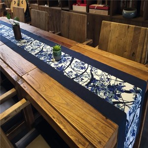 麻布桌旗蜡染