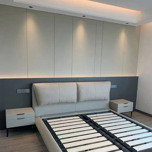 热销影视背景墙硬包现代简约轻奢客厅沙发卧室床头电视纯色软包