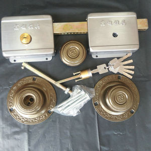 鑫超258大门锁超c级双开双扇门大门锁双扇门木门铁门防盗锁齿条锁