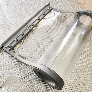 塑料磁吸防蚊皮门帘夹板龙骨轨道夹片安装配件穿杆挂门帘专用神器